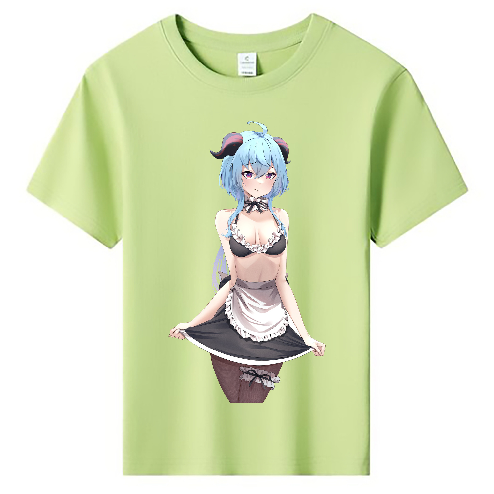 げんし神 甘雨 かんう genshin Ganyu 綿100％キッズTシャツ（フロントプリント）
